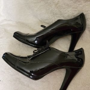 Black Leather Patent Shoes